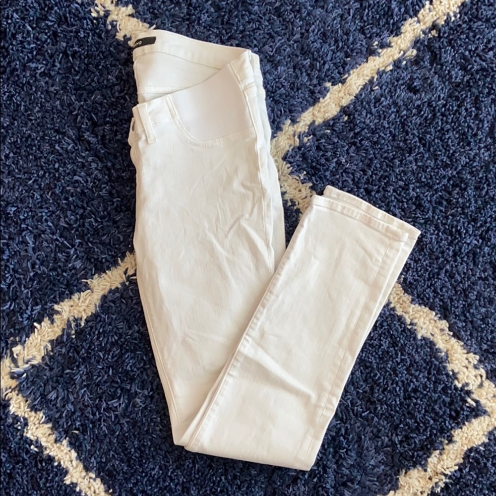 JBrand White Maternity Skinny Jeans sz 27